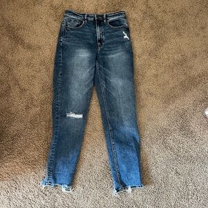 American eagle highest waisted mom jeans